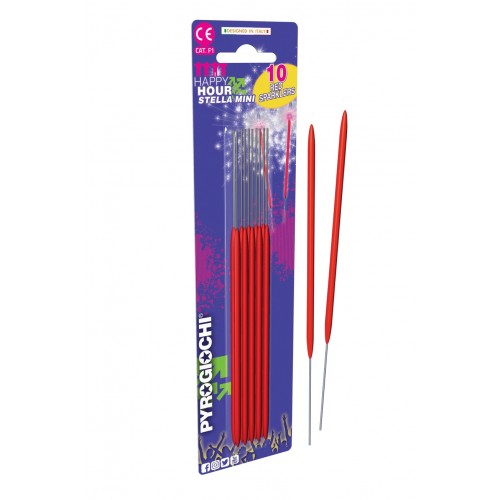 15.5cm Bright Red Sparklers (pack of 10)