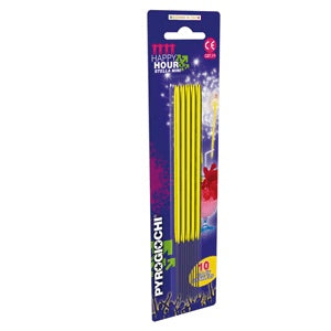 15.5cm Bright Yellow Sparklers (pack of 10)