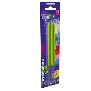 15.5cm Bright Green Sparklers (pack of 10)