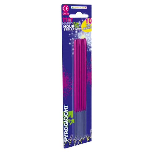 15.5cm Bright Pink Sparklers (pack of 10)
