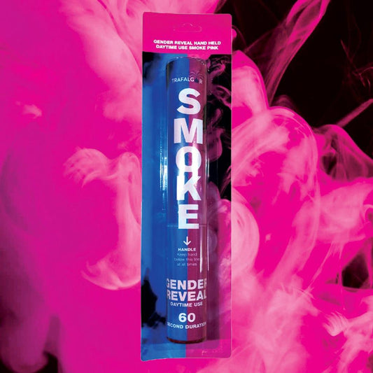Daytime Coloured Gender Reveal Smoke - Pink