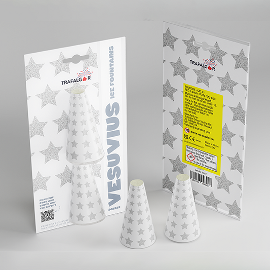 2 x 3" Cone shaped Ice Fountains for indoor use