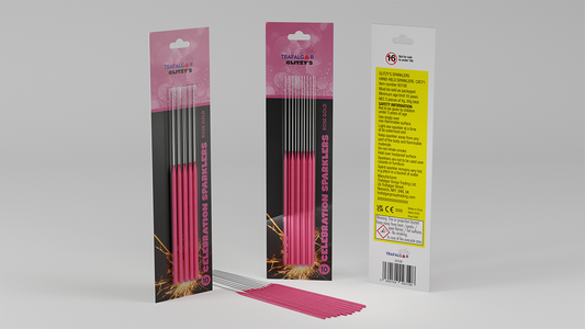 Glitz - 18cm Rose Gold Sparklers (pack of 10)