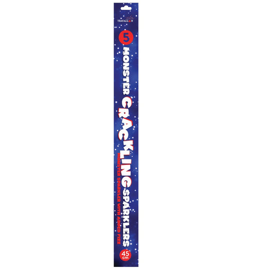 45cm Monster Crackling Sparklers (pack of 5)