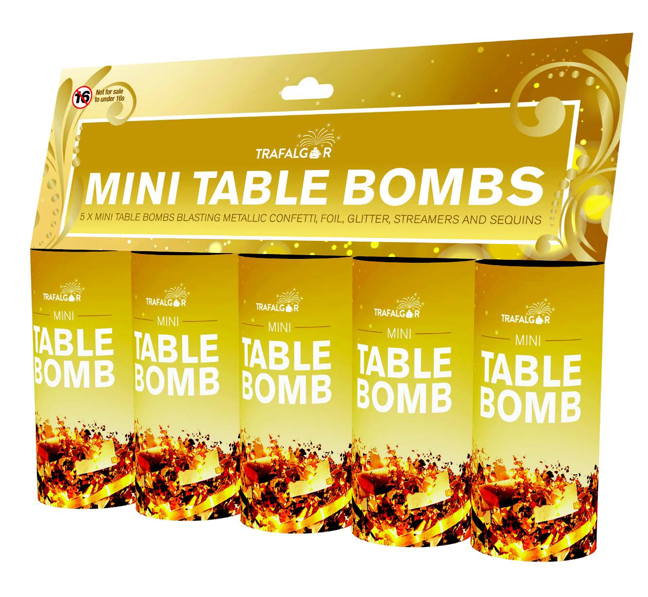 Pack of 5 Mini Table Bombs