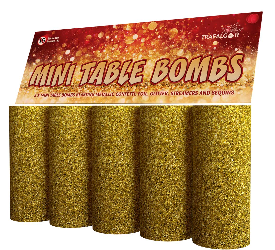 Pack of 5 Mini Table Bombs